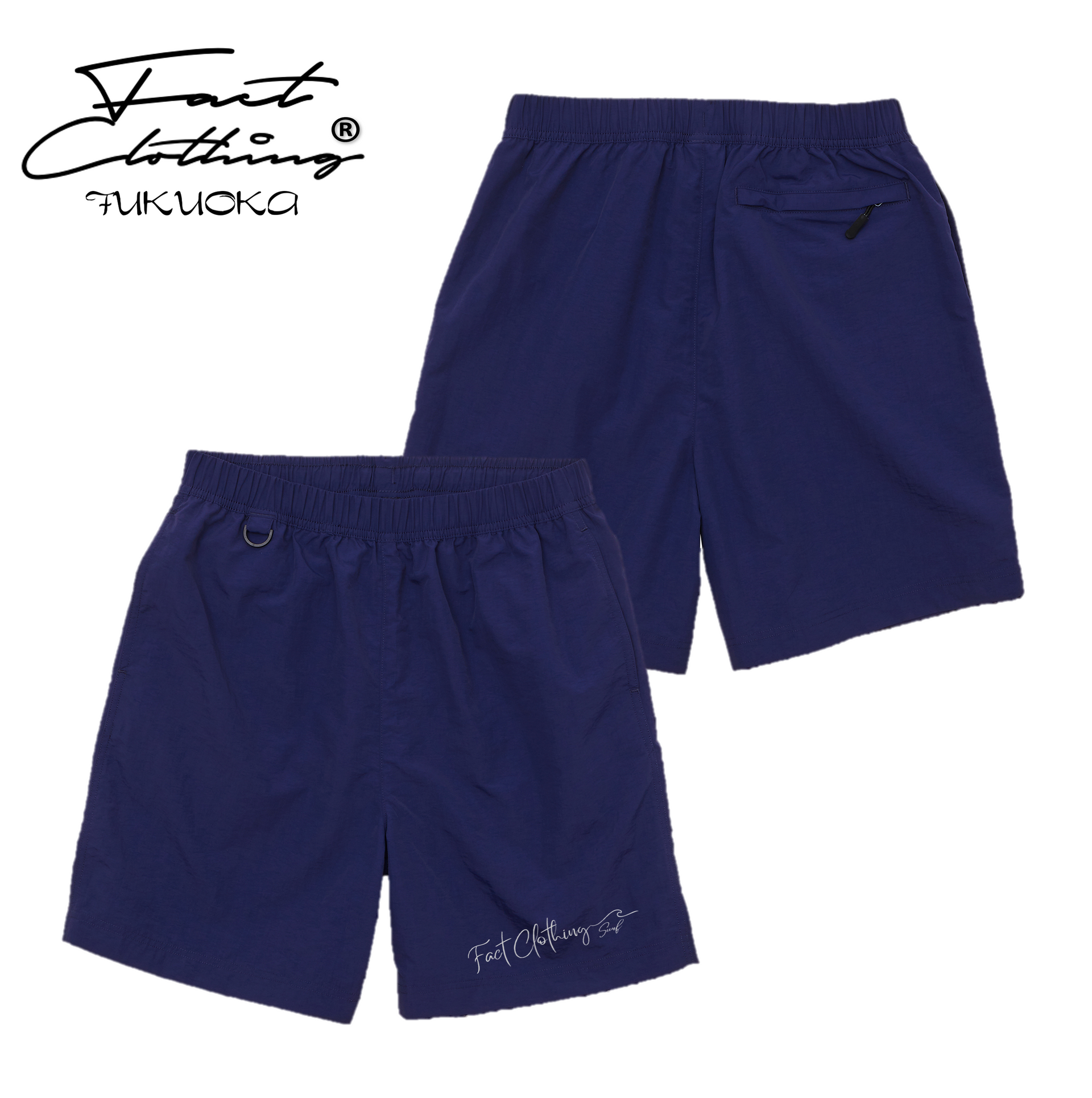 FACT ナイロンハーフパンツ FACT Clothing Surf ナイロンイージーショーツ – FACT Clothing®