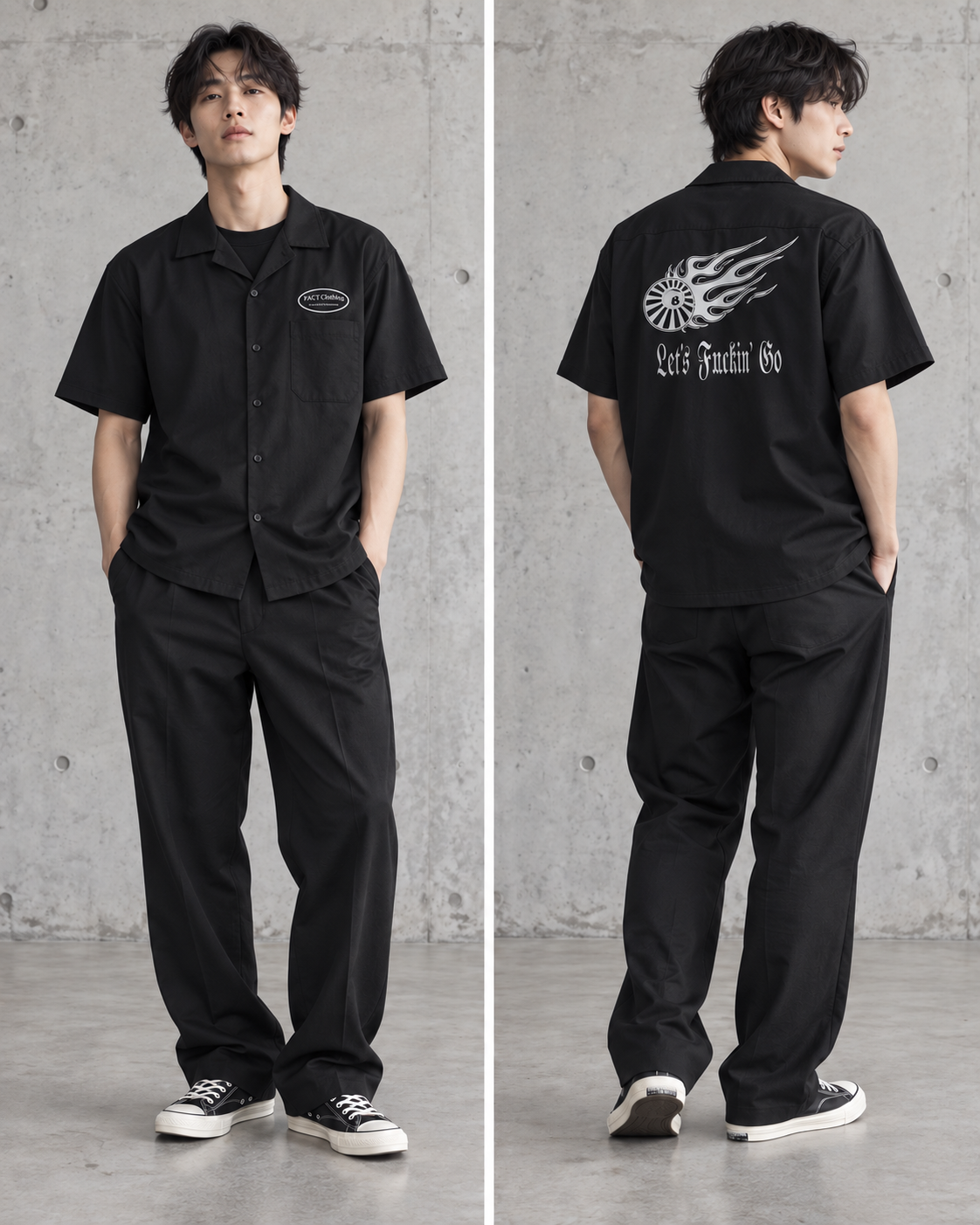 "8ball" T/C オープンカラー S/S